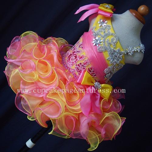 Glitz Beaded Bodice Little Princess Naturals Cupcake Pageant Dress - CupcakePageantDress