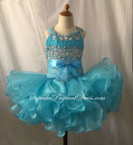 Glitz Beaded Bodice Little Girl/Infant/Newborn/Baby Cupcake Pageant Dress - CupcakePageantDress