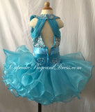 Glitz Beaded Bodice Little Girl/Infant/Newborn/Baby Cupcake Pageant Dress - CupcakePageantDress