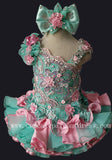Glitz Beaded and Lace Bodice Little Princess Nations Glitz Cupcake Pageant Dress - CupcakePageantDress