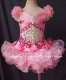 Glitz Beaded Bodice Infant/Newborn/Toddler/Little Girl's Pageant Dress - CupcakePageantDress