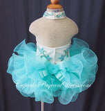 Halter Beaded Bodice Infant/toddler/baby/children/kids Girl's Pageant Dress - CupcakePageantDress