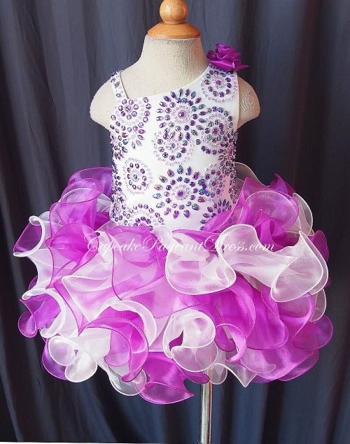Glitz Beaded Bodice Infant/toddler/baby/children/kids Girl's Pageant Dress - CupcakePageantDress