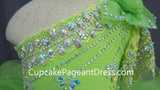 One Shoulder Jennifer Wu Infant/toddler/baby/children/kids Girl's glitze Pageant Dress - CupcakePageantDress