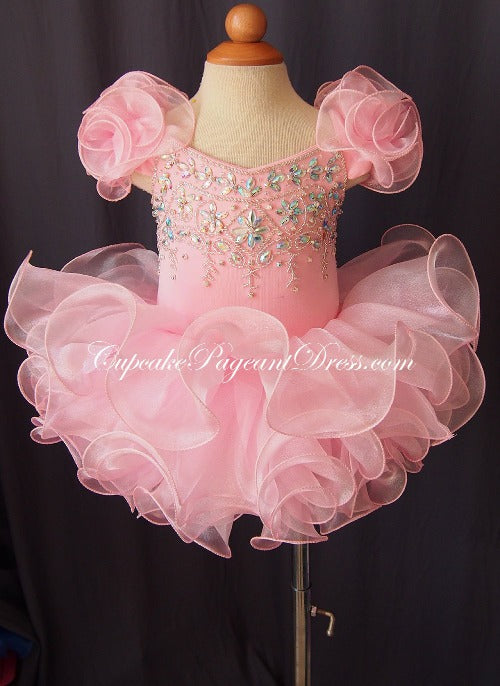 Infant/toddler/baby/children/kids doll style Girl's Pageant Dress - CupcakePageantDress