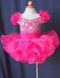 Infant/toddler/baby/children/kids doll style Girl's Glitz Jennifer Wu Pageant Dress - CupcakePageantDress