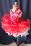 Halter Glitz Infant/toddler/baby/children/kids/newborn Girl's Pageant - CupcakePageantDress