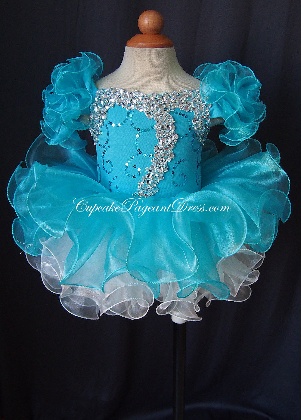 Infant/toddler/baby/children/kids glitz Girl's Pageant Dress - CupcakePageantDress