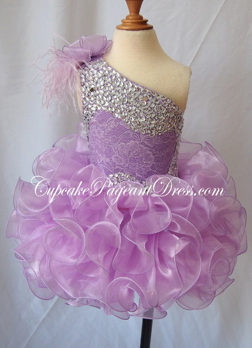 Infant/toddler/baby/children/kids Girl's Feather Pageant Dress for birthday,gift,party - CupcakePageantDress