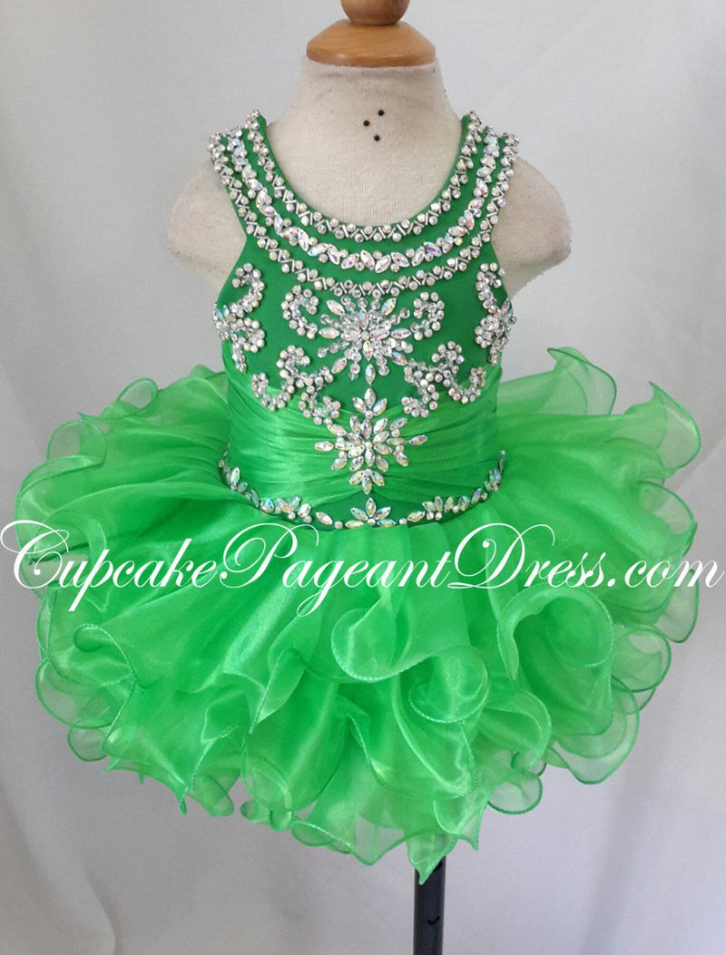 Newborn/Infant/toddler/baby/children/kids Girl's glitz Pageant Dress - CupcakePageantDress