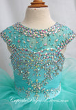 Mint Beaded Bodice Little Girl/Baby/Infant/Child Cupcake Pageant Dress - CupcakePageantDress