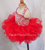 Newborn/Infant/toddler/baby/children/kids glitz Girl's Baby Doll Pageant Dress - CupcakePageantDress