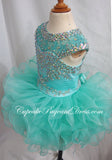 Mint Beaded Bodice Little Girl/Baby/Infant/Child Cupcake Pageant Dress - CupcakePageantDress