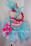 Infant/toddler/baby/children/kids Girl's glitz Pageant evening/prom Dress/clothing - CupcakePageantDress