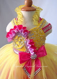 Halter Infant Infant/toddler/baby/children/kids Girl's glitz Pageant Dress - CupcakePageantDress