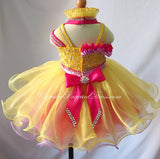 Halter Infant Infant/toddler/baby/children/kids Girl's glitz Pageant Dress - CupcakePageantDress