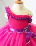 Multicolor Baby Doll Dress,Toddler Pageant Dress, Cheap Baby's Pageant Dress - CupcakePageantDress