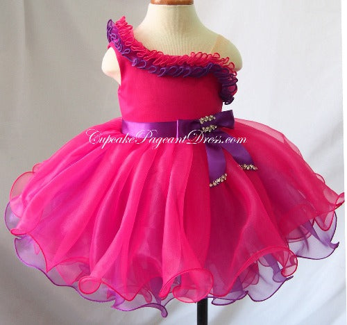 Multicolor Baby Doll Dress,Toddler Pageant Dress, Cheap Baby's Pageant Dress - CupcakePageantDress