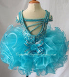Glitz Beaded Bodice Little Girls/Infant/Toddler/Kids Cupcake Pageant Dress - CupcakePageantDress