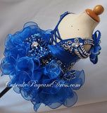 Glitz Crystal Bodice Little Girl Cupcake Pageant Dress - CupcakePageantDress