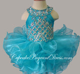 Spark Stone Bodice Little Girl/Newborn/Infant/Children Cupcake Pageant Dress - CupcakePageantDress