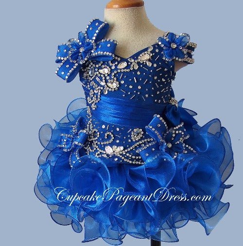 Glitz Crystal Bodice Little Girl Cupcake Pageant Dress CupcakePageantDress Glitz Crystal Bodice Little Girl Cupcake Pageant Dress CupcakePageantDress