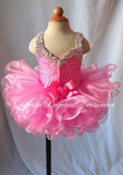 Custom Made Glass Stones Little Girl/Infant/Newborn/Child/toddler Pageant Dress - CupcakePageantDress